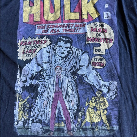 Marvel Black Hulk Graphic Long Sleeve Tee - Picture 3 of 4